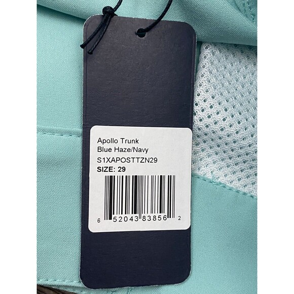 The Normal Brand "Apollo Trunk" Boardshorts Swim Trunks Men's 29 Turquoise Blue - Picture 8 of 11